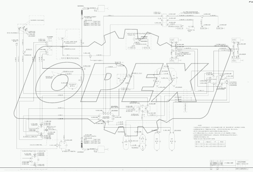 DOUBLE CIRCUIT BRAKE SYSTEM (6x4)