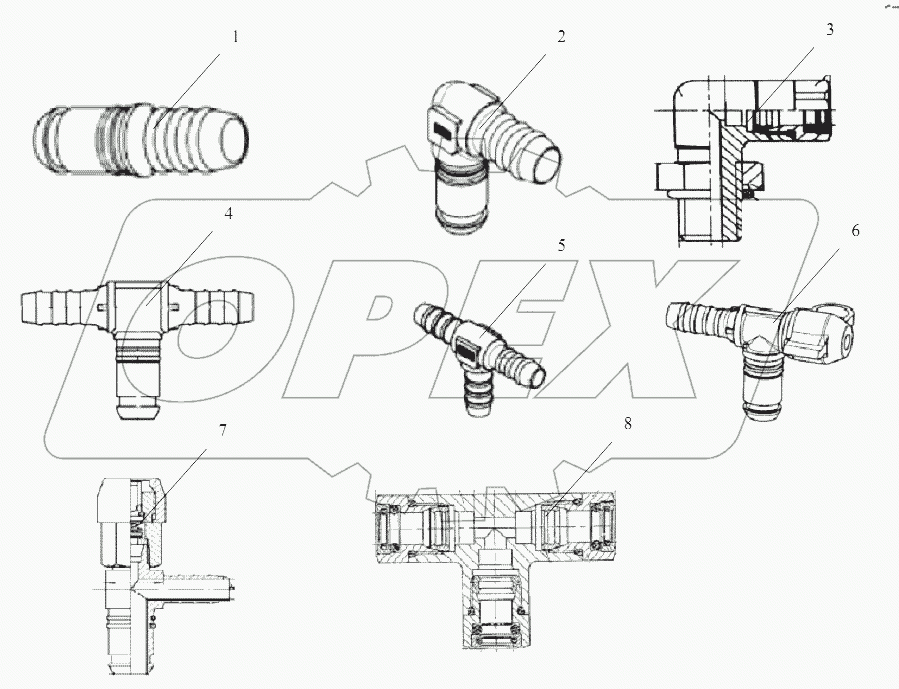 CONNECTING PARTS,LINE & NIPPLE JOINT