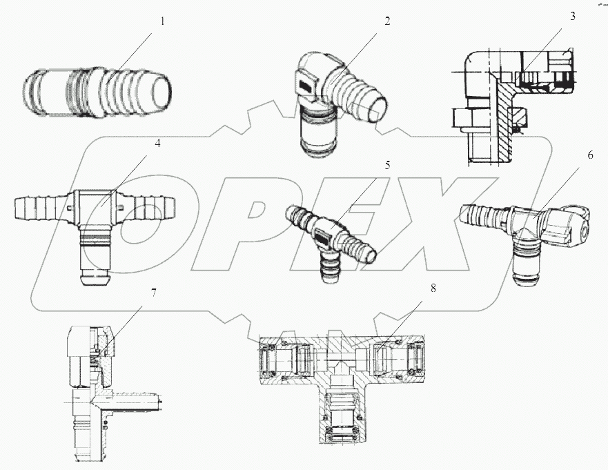 CONNECTING PARTS,LINE & NIPPLE JOINT