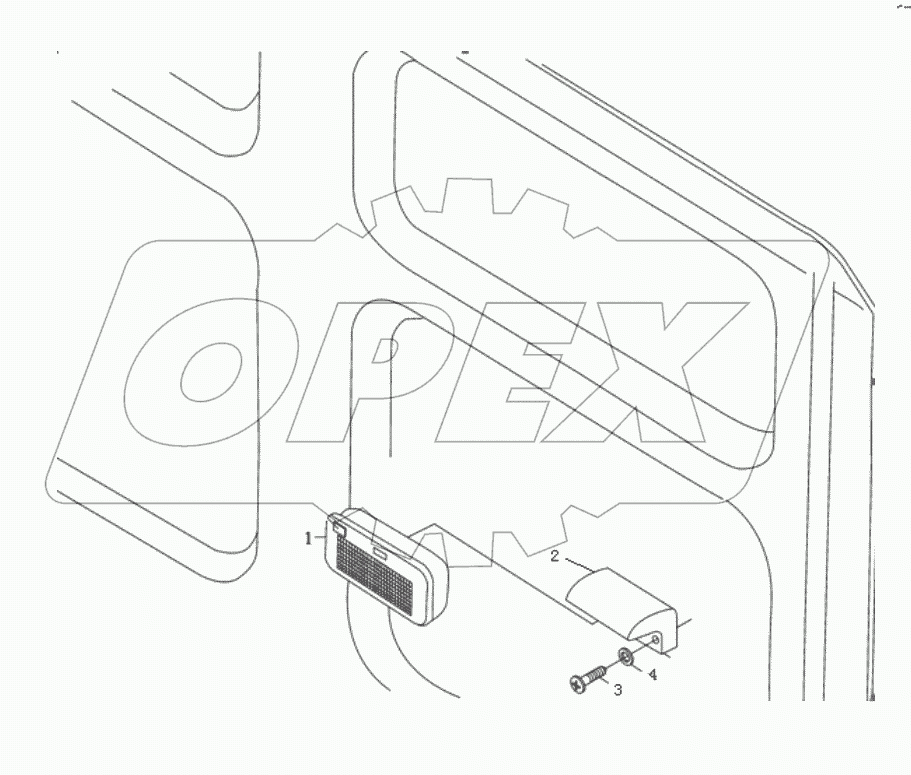 FLOODLIGHT ON REAR PANNEL