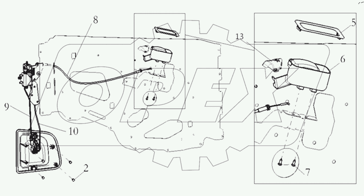  LEFT DOOR LOCK SYSTEM