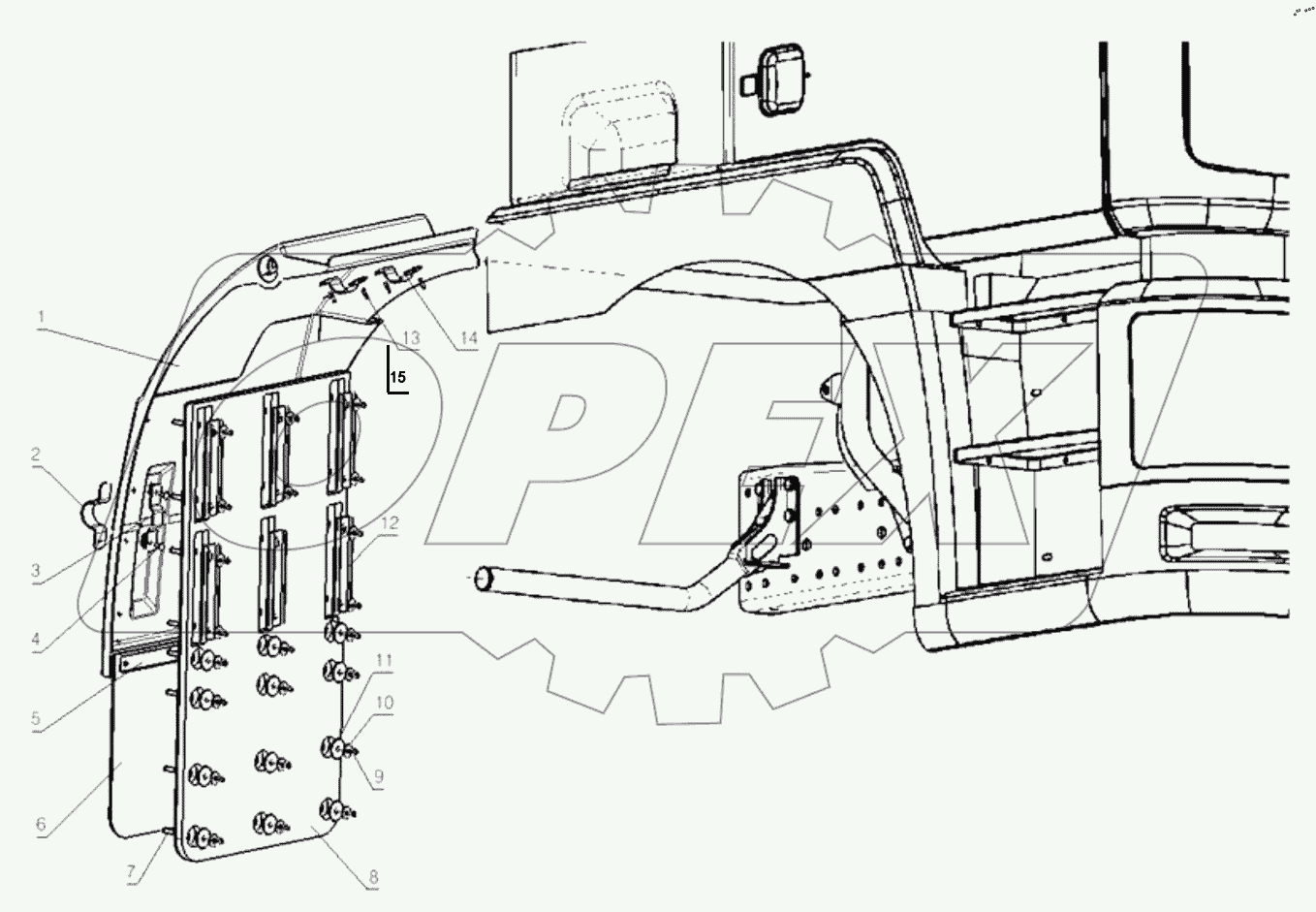  FENDER RIGHT BEHIND CAB