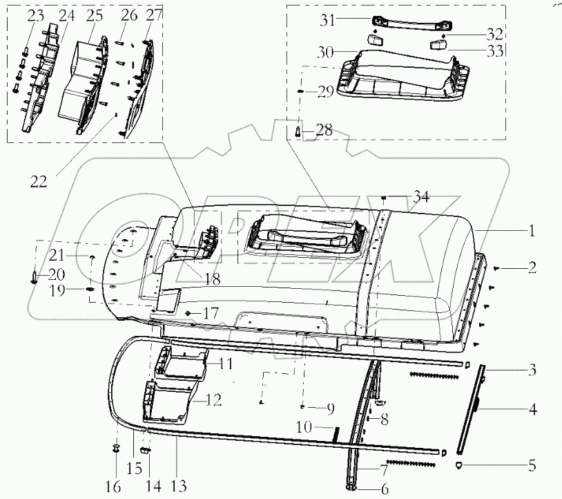  THE INTERIOR TRIM ASSEMBLY