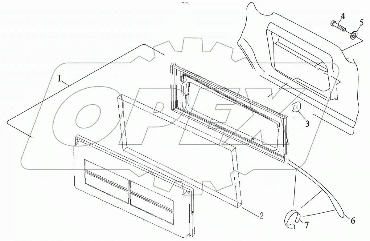  Air intake box on cab
