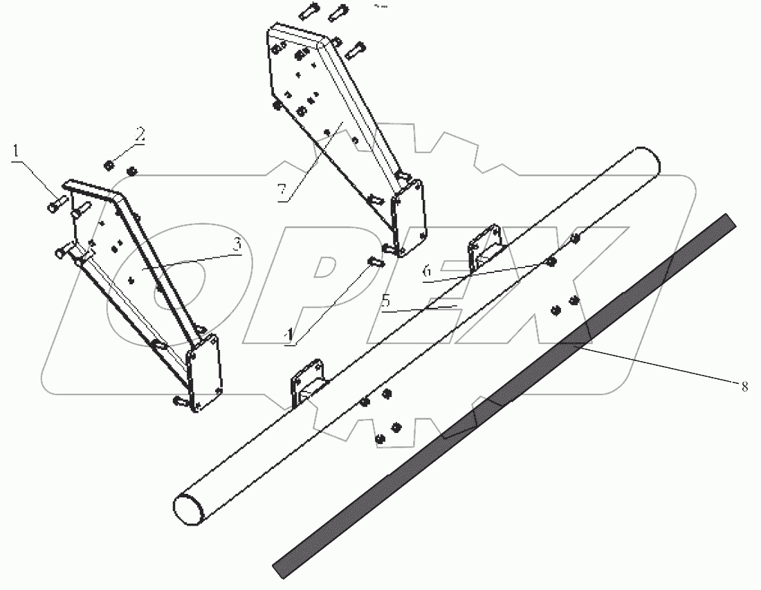  Rear anti-drilling protection frame