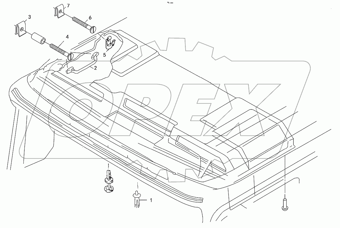  Headlining mounting and grab hadle