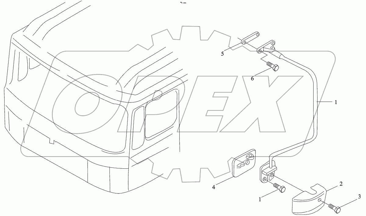  Rearview mirror left bracket