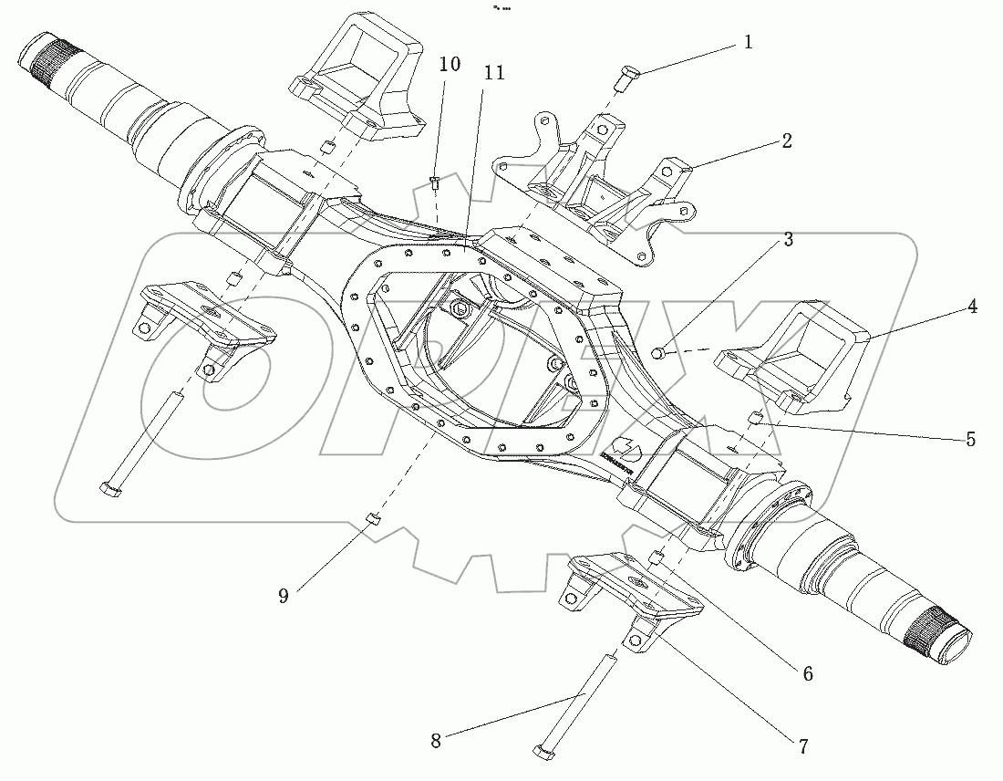  MAN Housing middle axle