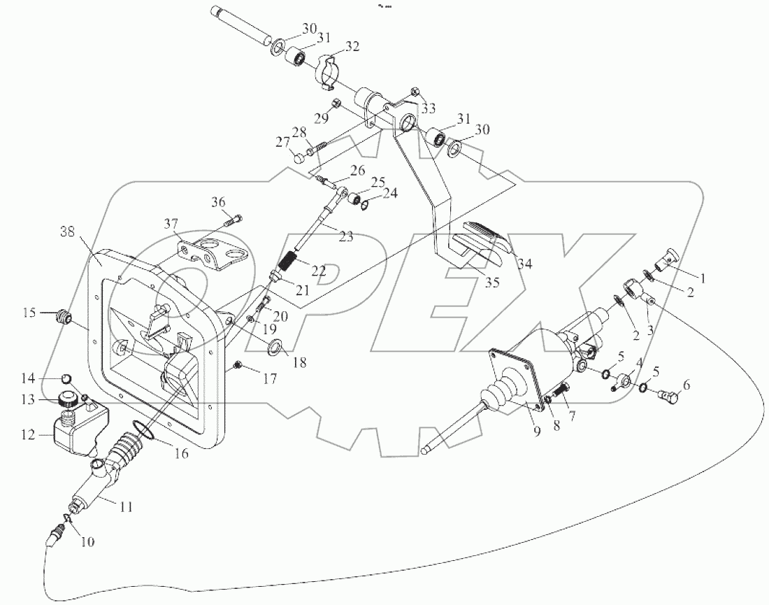 Pull clutch control device