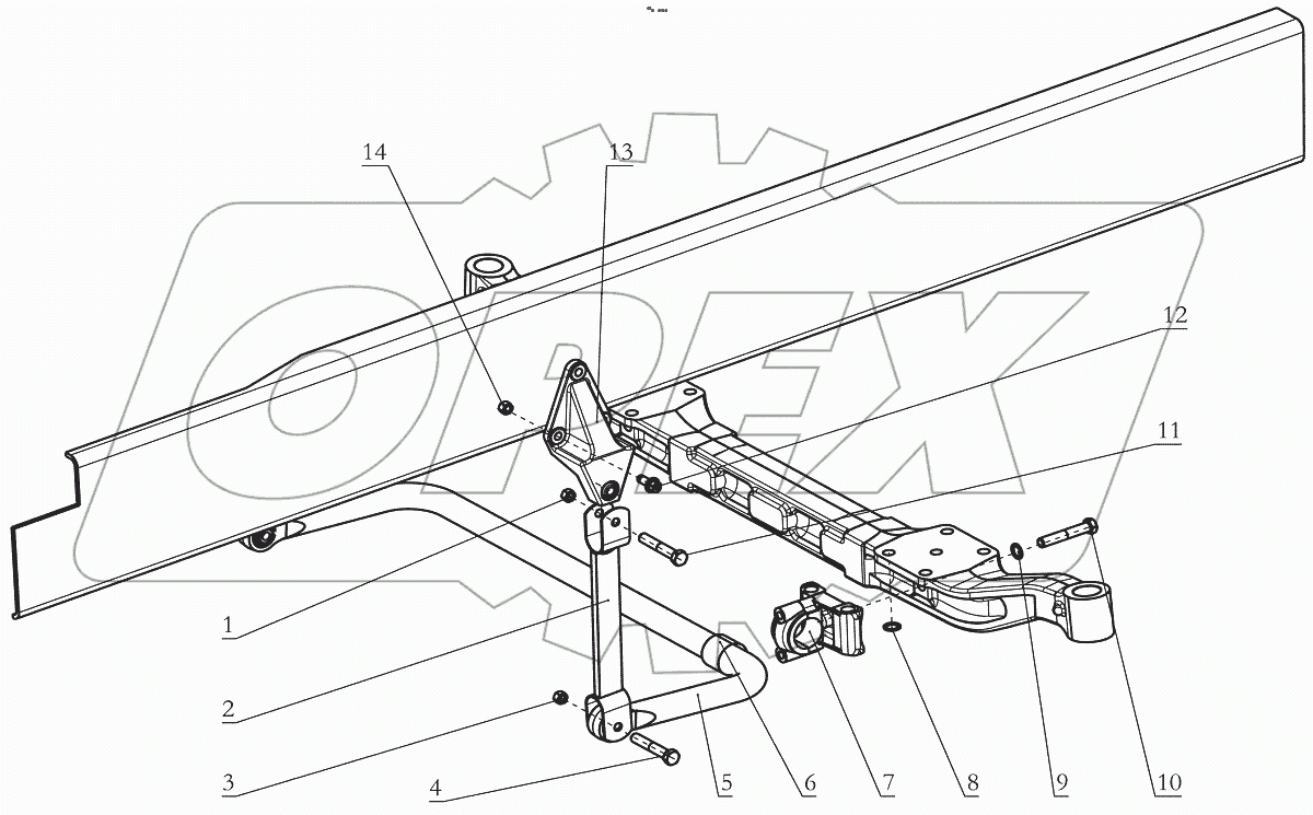  Front stabilizer assy