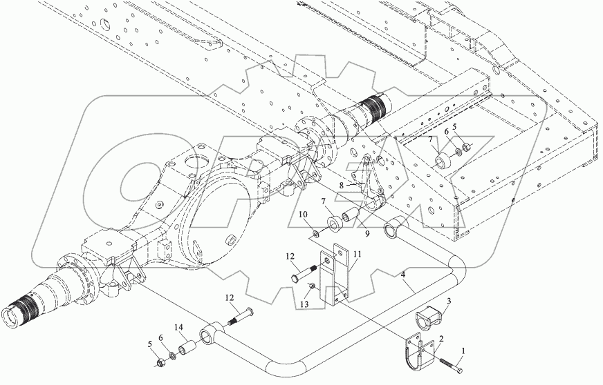  Rear stabilizer assy