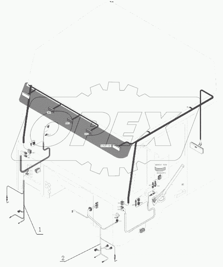  Left, right front wiring