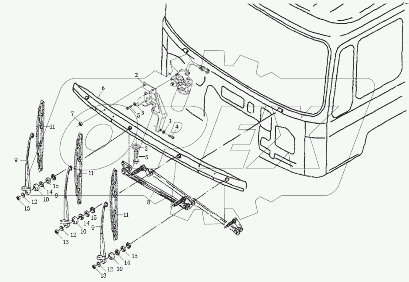  Система стеклоочистителей;WIPER SYSTEM