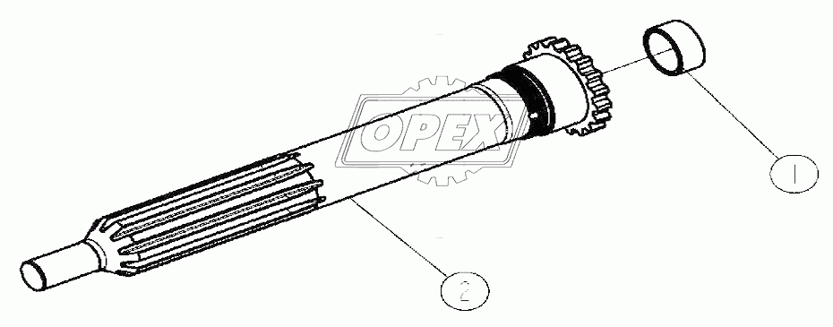 Первичный вал в сборе