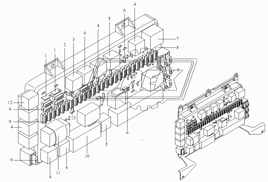 Блок предохранителей и реле 1