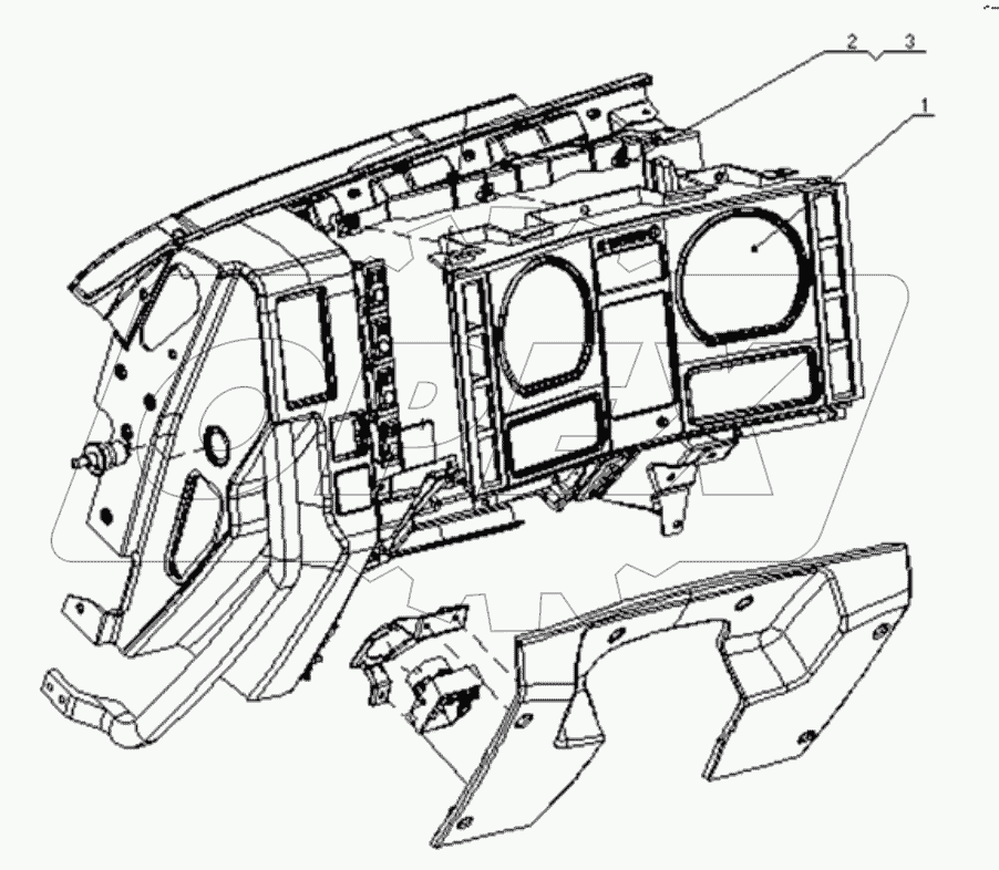  COMBINATION GAUGE ASSY WITH FRAME