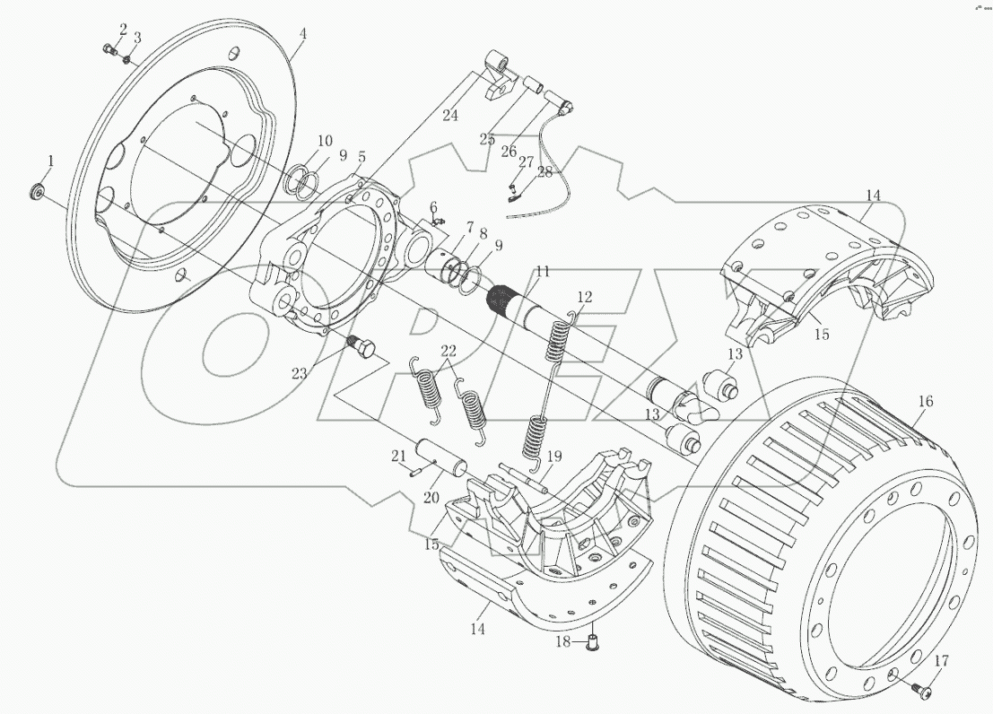 STR DRIVE AXLE BRAKE I