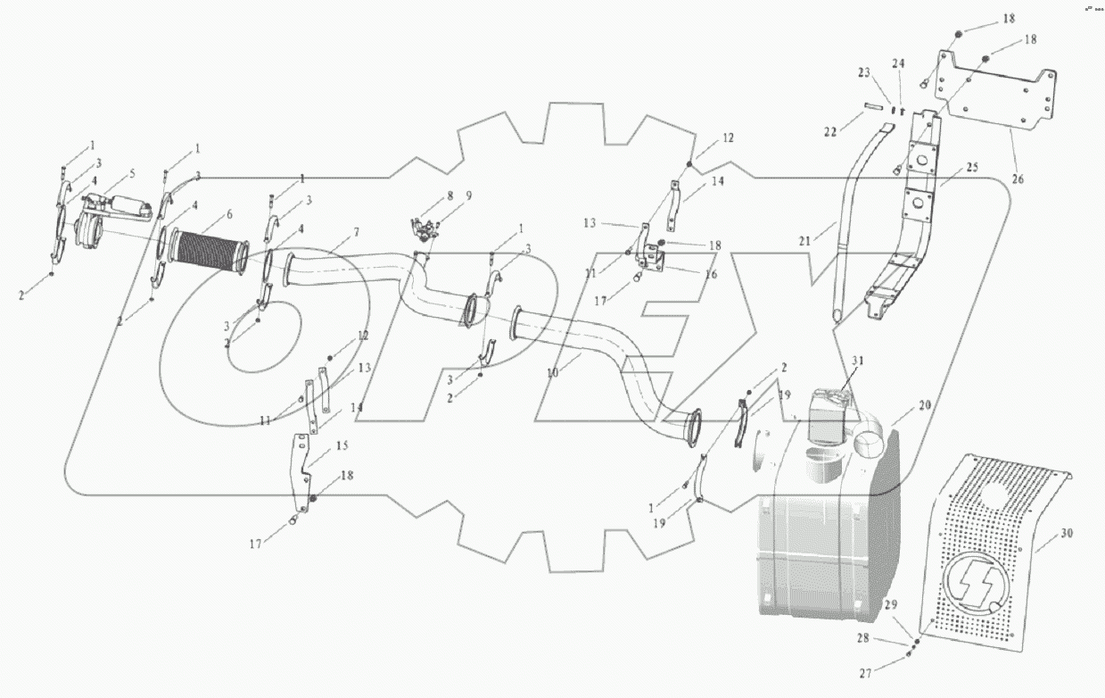  WP10 EXHAUSTING AND MUFFLER