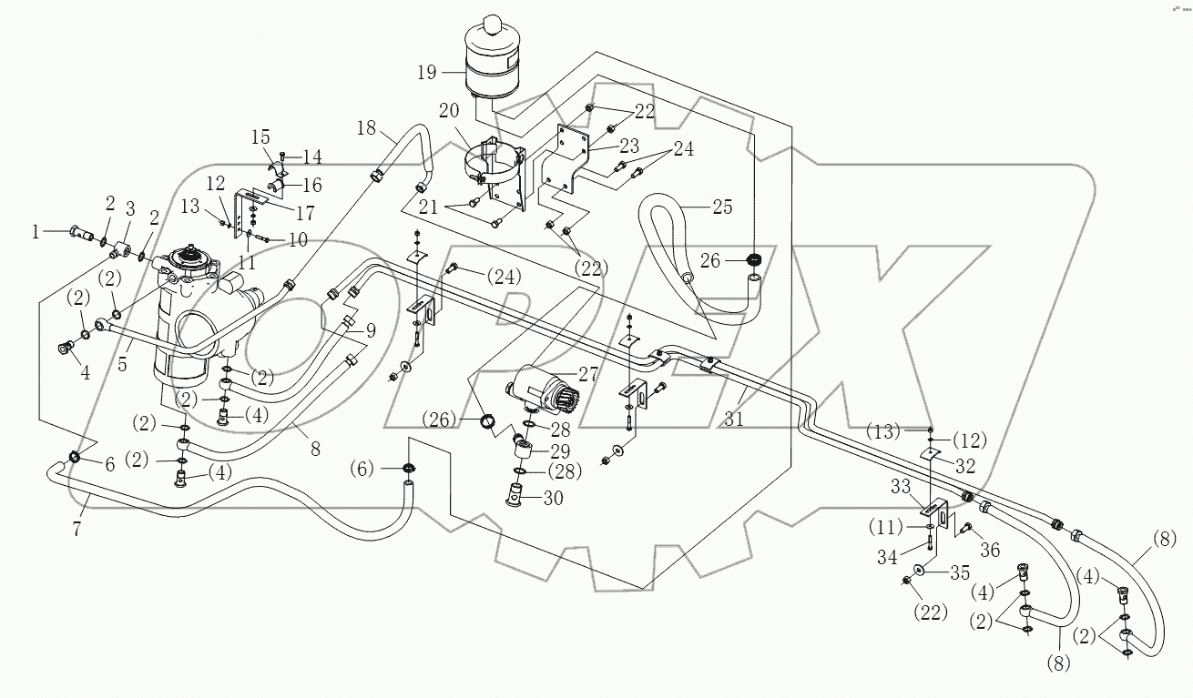  STEERING HYDRAULIC DEVICE