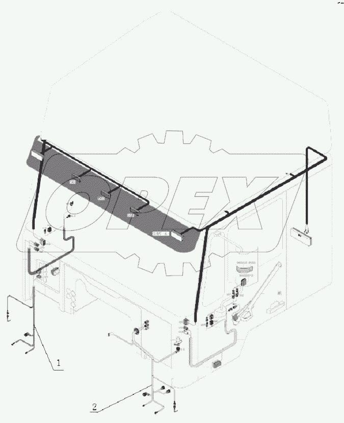 LEFT, RIGHT FRONT WIRING