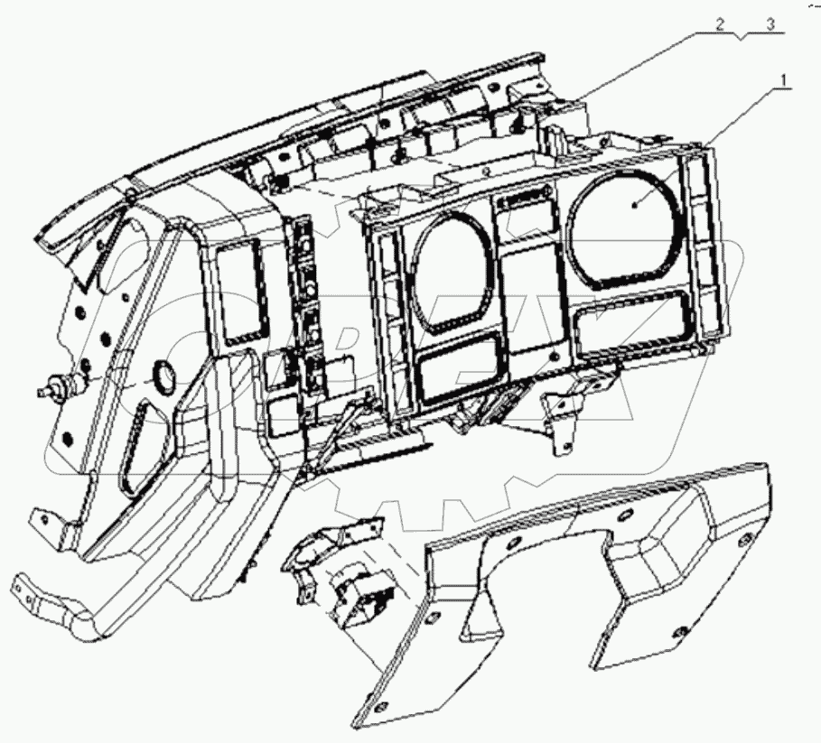 COMBINATION GAUGE ASSY WITH FRAME
