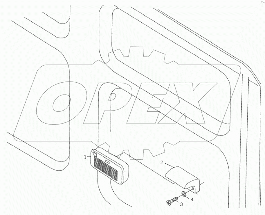 FLOODLIGHT ON REAR PANNEL