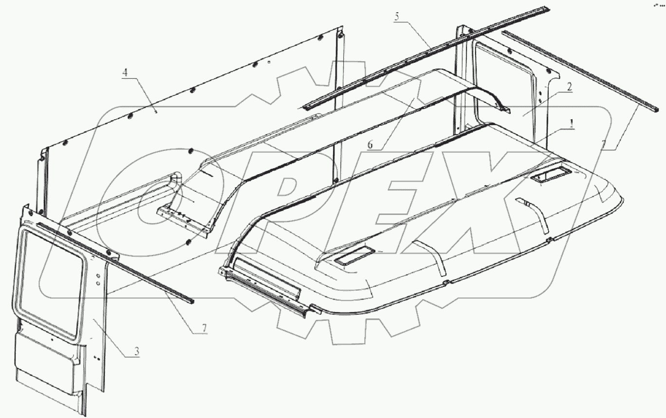 SIDE-WALL PANELING CLOSED WITH NOUNTING I