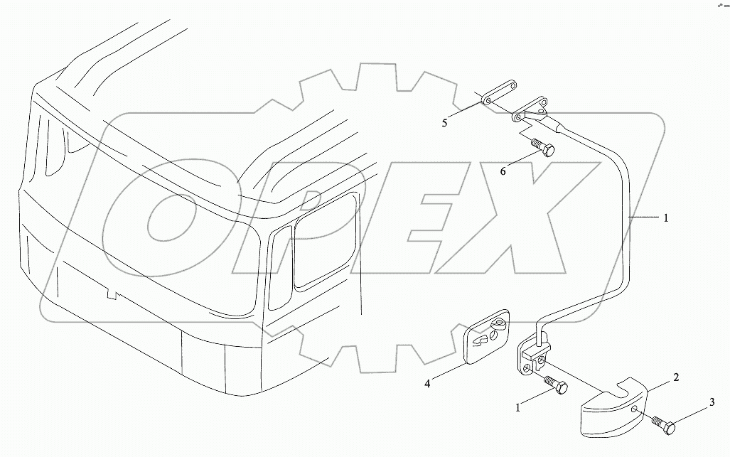 REARVIEW MIRROR LEFT BRACKET