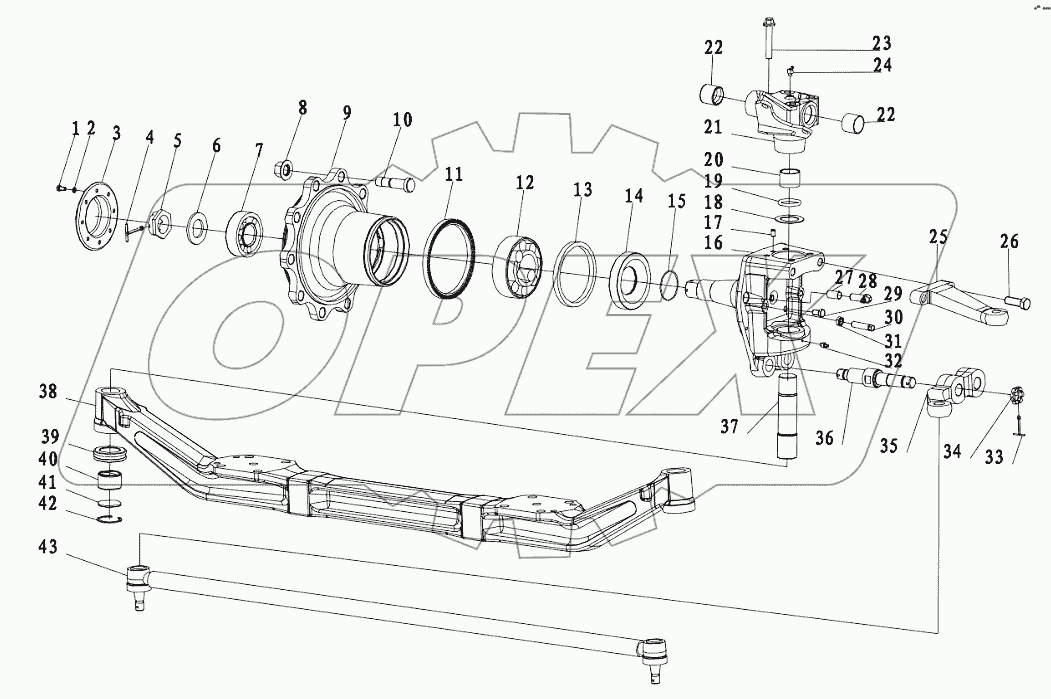 STEYR 6.5 TONS STEERING SHAFT