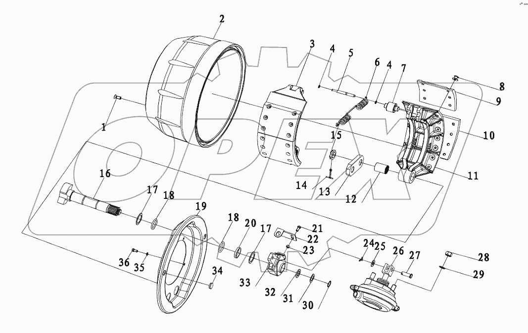 STEYR 6.5 TONS STEERING SHAFT BRAKE