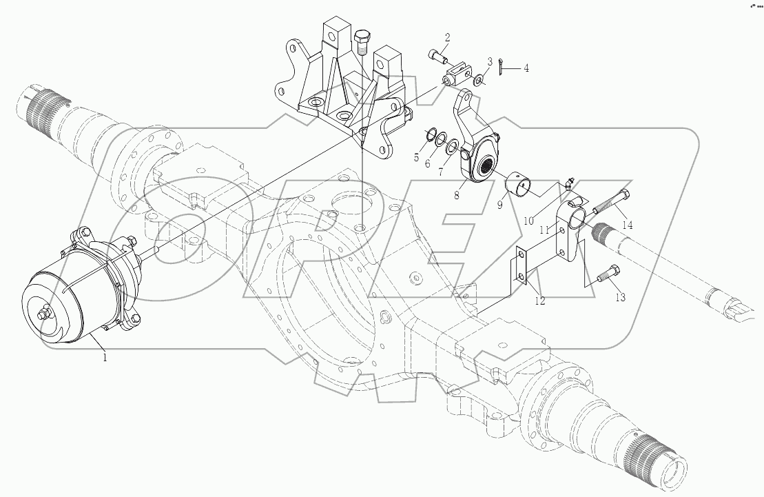STR DRIVE AXLE BRAKE II