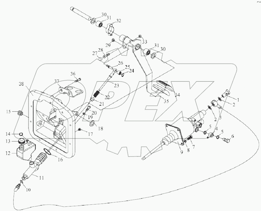 PULL CLUTCH CONTROL DEVICE