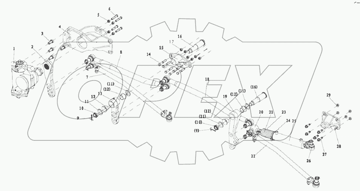STEERING TRANSMISSION DEVICE