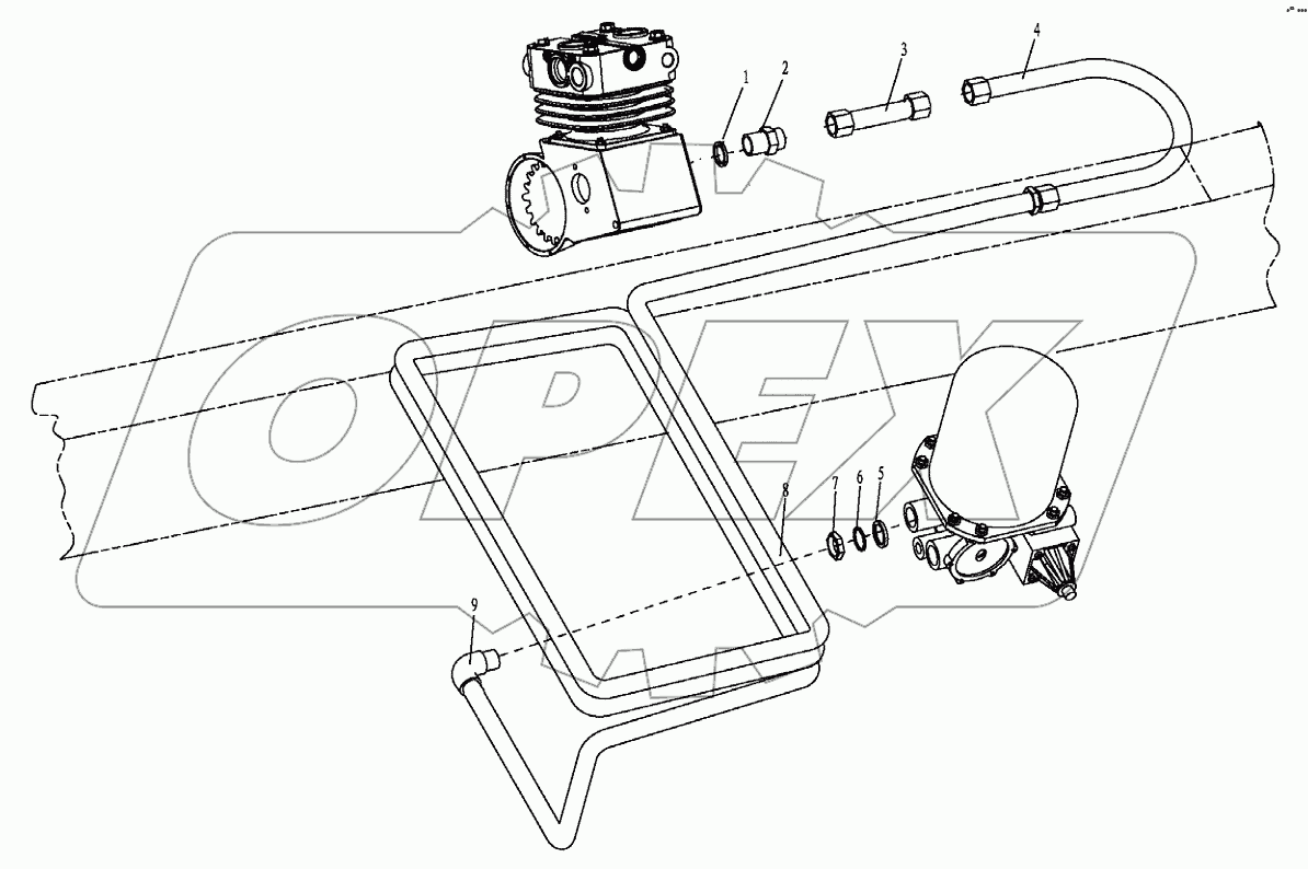 AIR COMPESSOR OUTER LINE