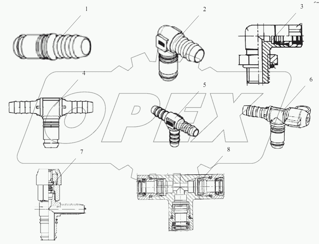 CONNECTING PARTS,LINE & NIPPLE JOINT