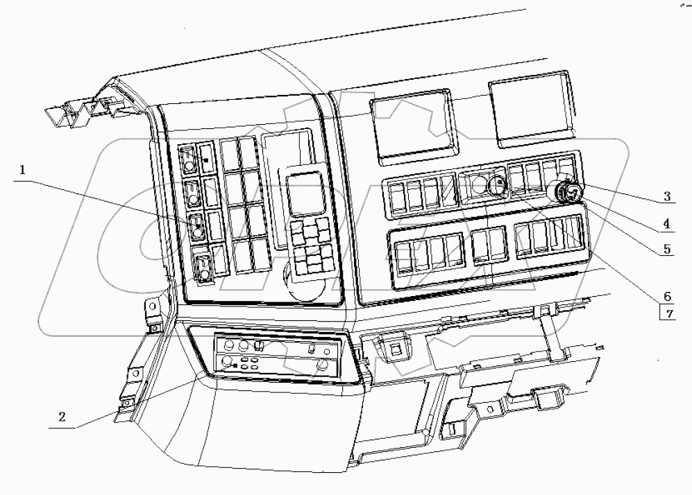 SWITCH, RADIO AND CIGARETTE LIGHTER