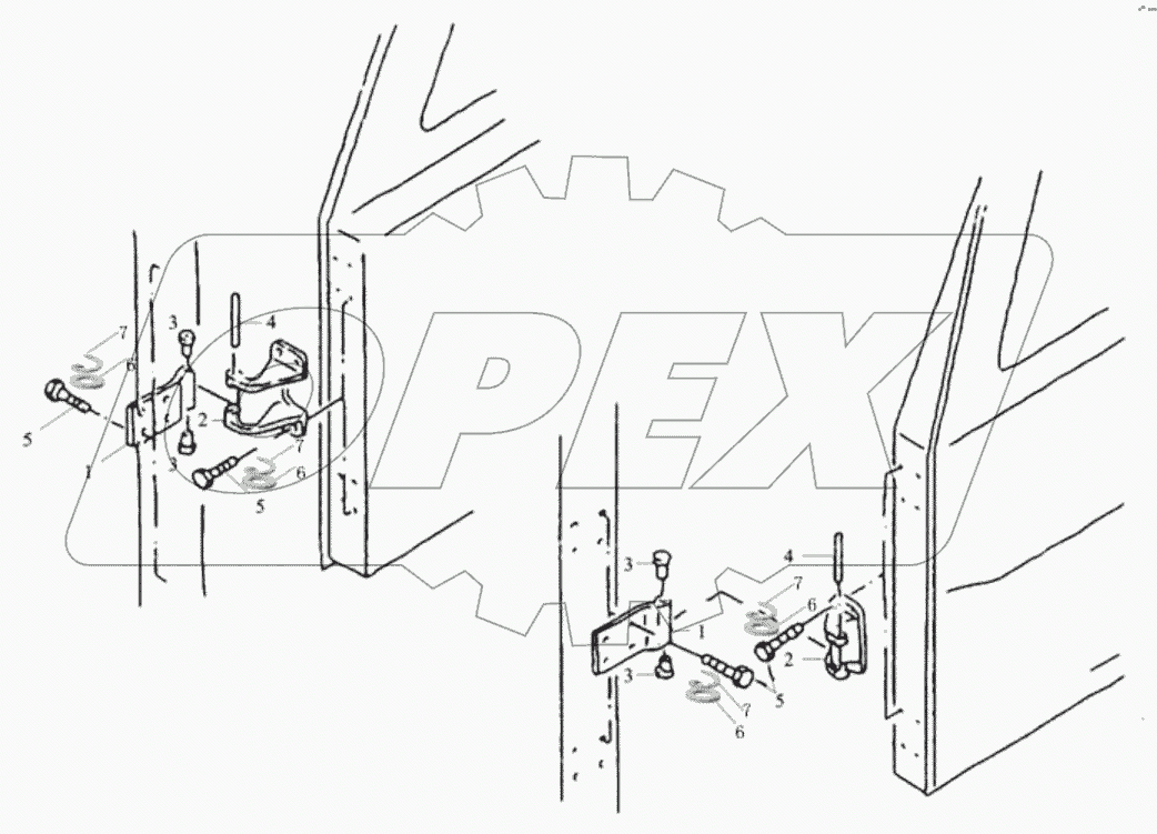  DOOR HINGE LEFT AND RIGHT