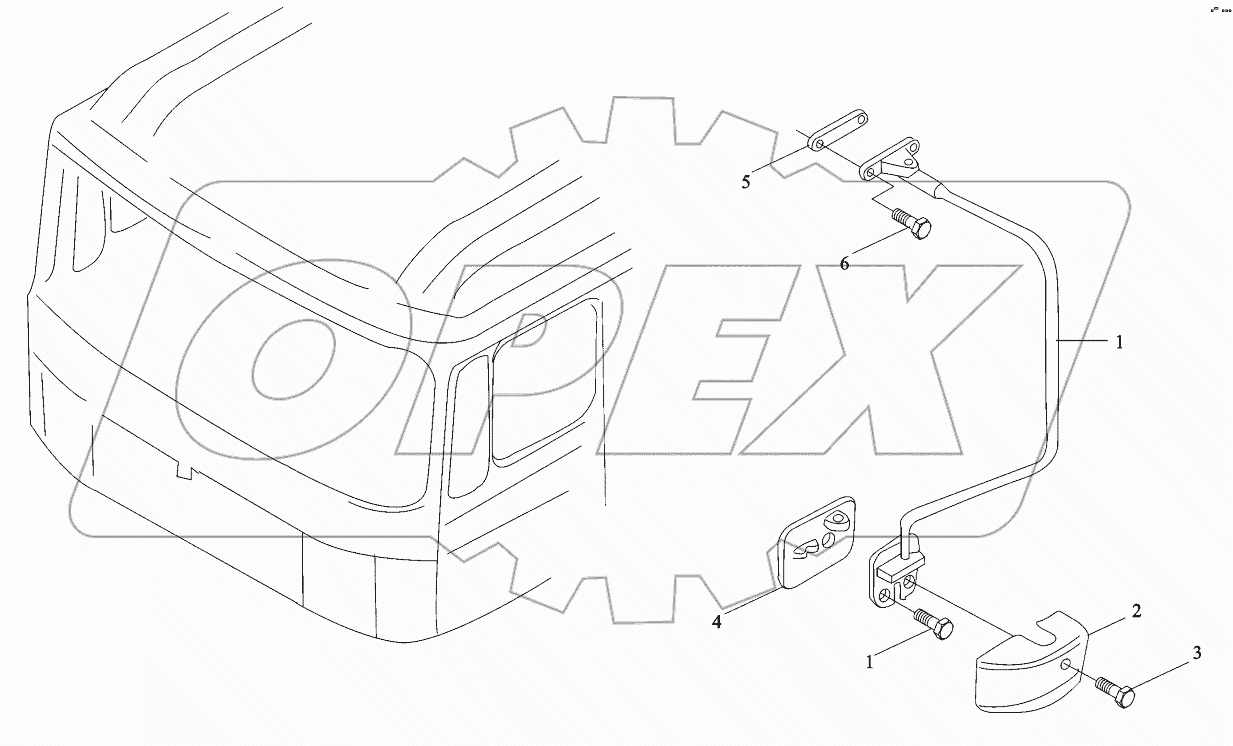  REARVIEW MIRROR LEFT BRACKET