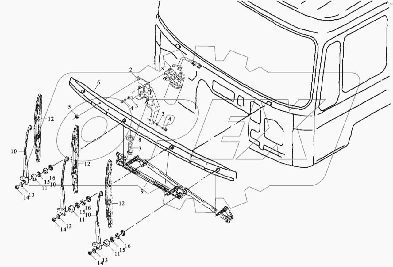  Система стеклоочистителей;WIPER SYSTEM