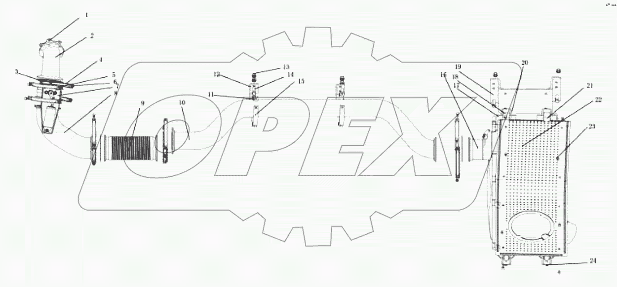 Выхлопная система;EXHAUSTING SYSTEM