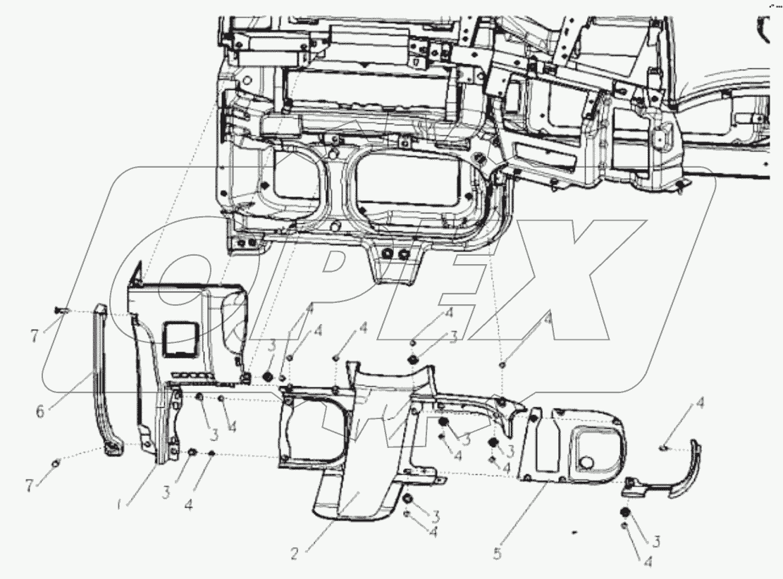  DRIVER KNEE BOLSTER ASSY