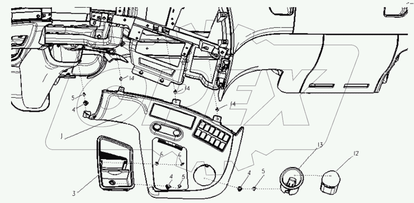  SECOND DASHBOARD ASSY