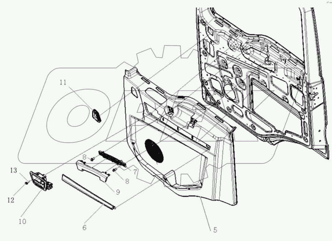  RIGHT DOOR INNER PANEL ASSEMBLY