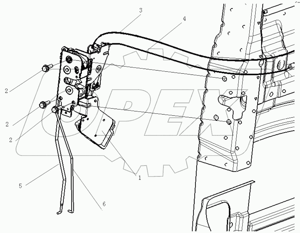  LEFT DOOR LOCK SYSTEM