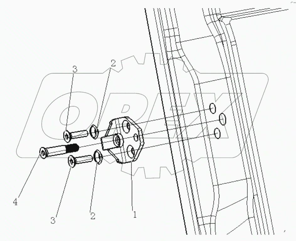  LEFT DOOR LOCK SCREW