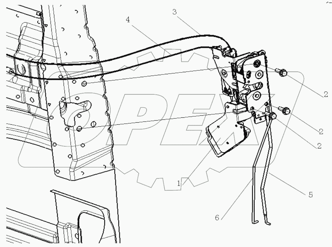  RIGHT DOOR LOCK SYSTEM
