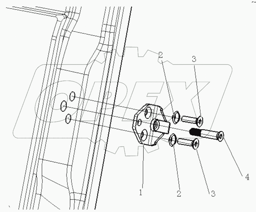  RIGHT DOOR LOCKSCREW