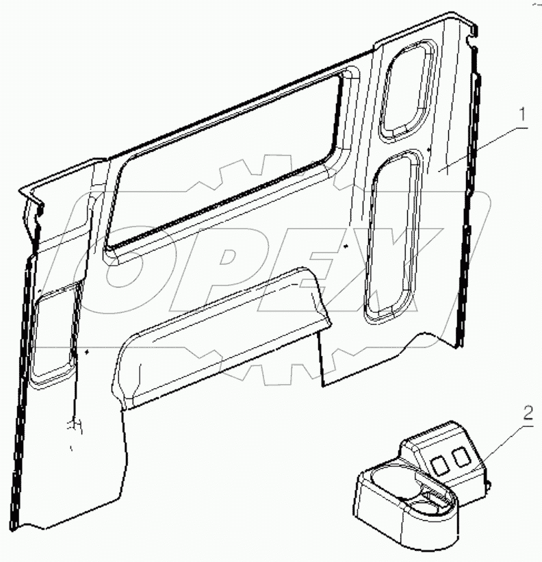 REAR WALL INNER GUARD PLATE ASSEMBLY