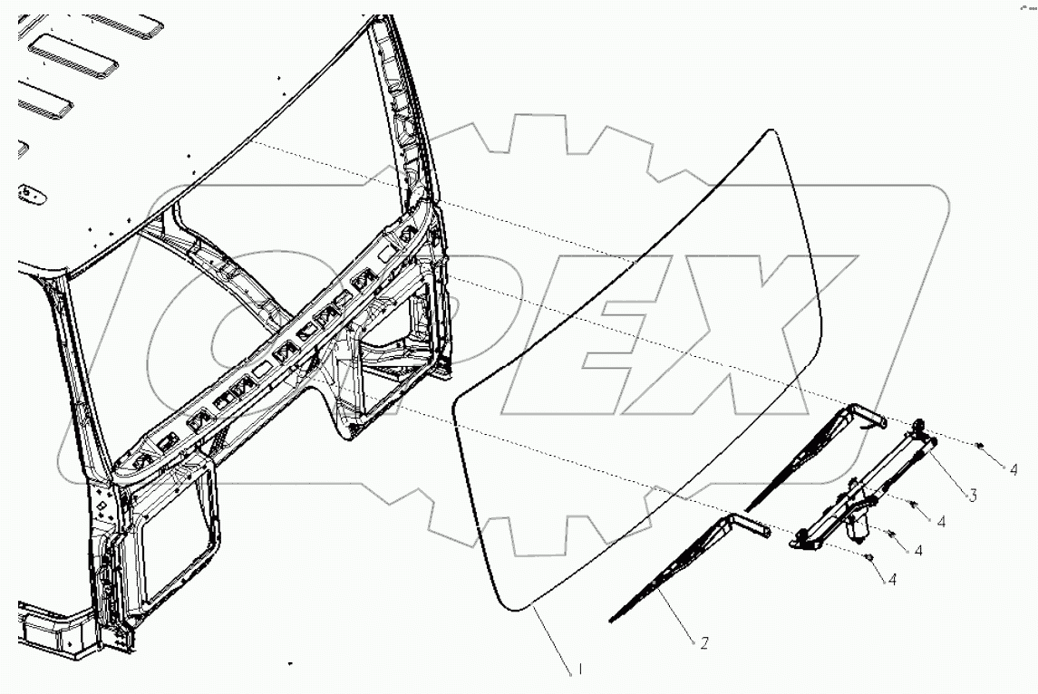  WINDSCREEN, WIPER ASSEMBLY