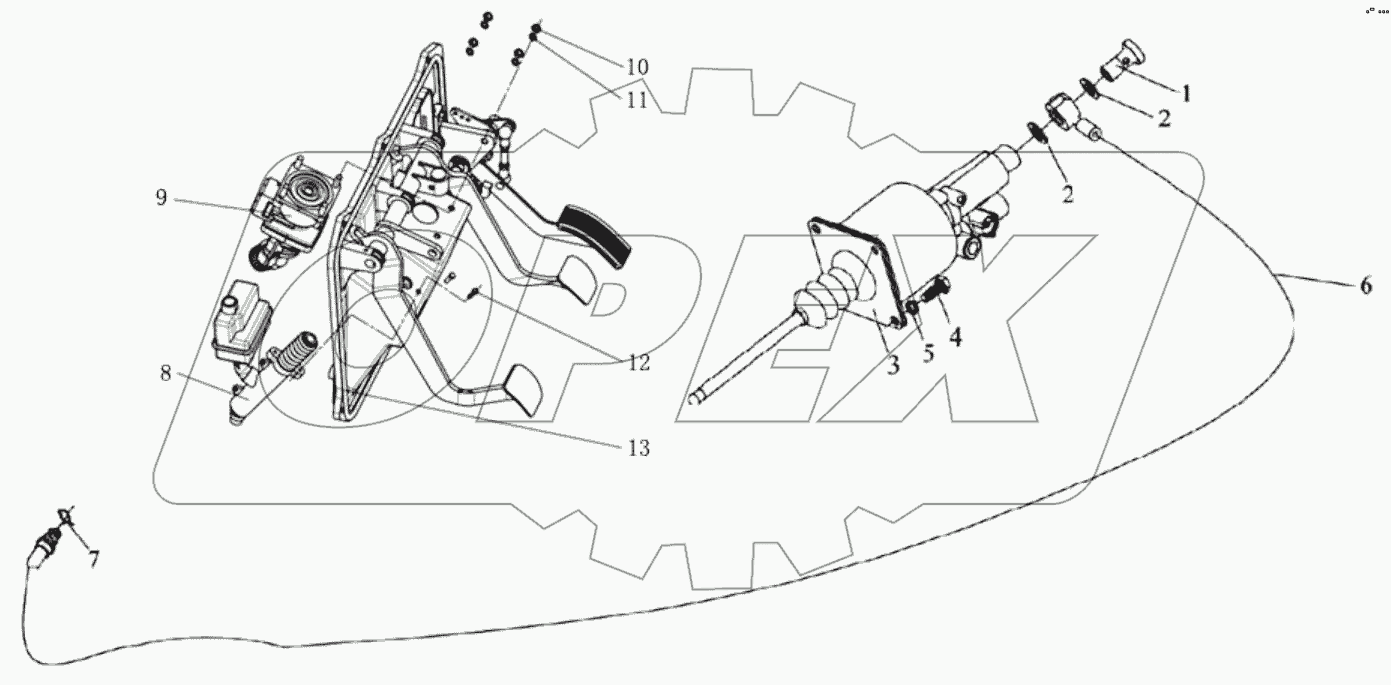  PULL CLUTCH CONTROL DEVICE